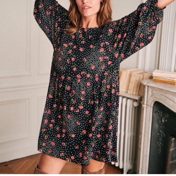 Sezane Grace long sleeve mini dress size 34 (US size 4) - Picture 3 of 7